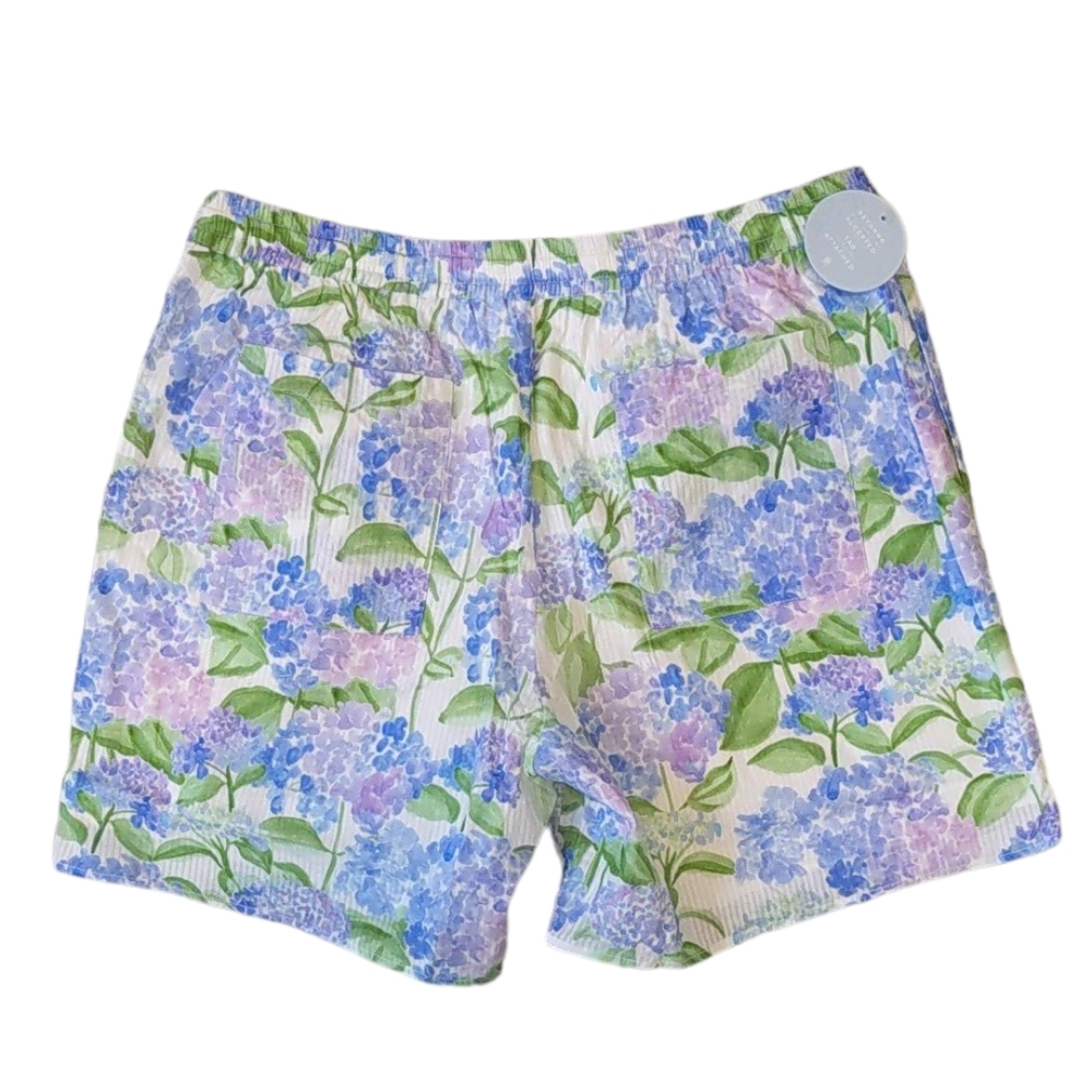 Hill House All Gender Leo Shorts Blue Hydrangea Cotton Large NWT - Picture 5 of 6